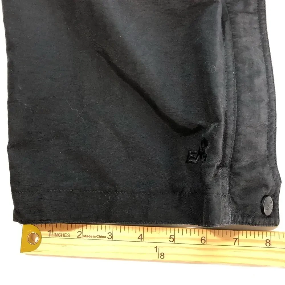 Eastern Mountain Sports pants full leg zippers nylon lined elastic waist mens M